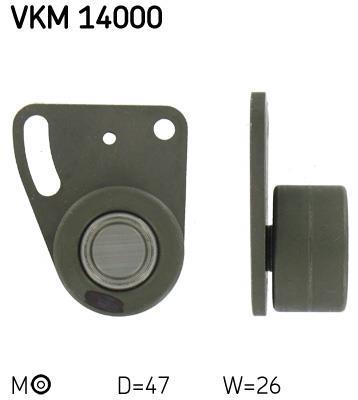 Galet tendeur de courroie de distribution (Galet tendeur de courroie crantée) SKF ref. VKM 14000